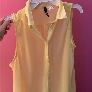 Sheer yellow blouse Ss 6